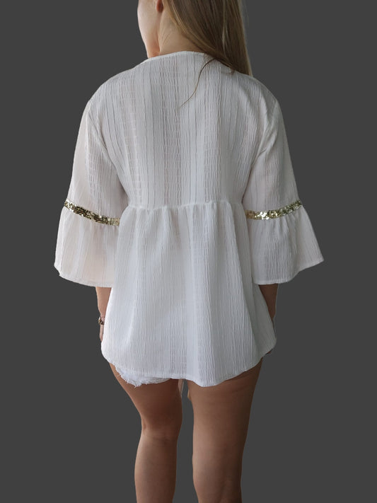 Camisa suelta ibicenca mujer