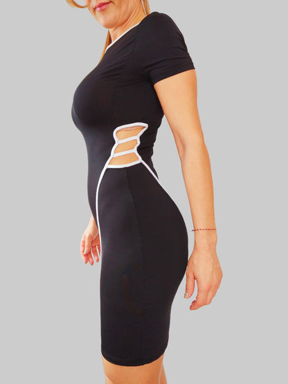 Vestido deportivo de licra negro