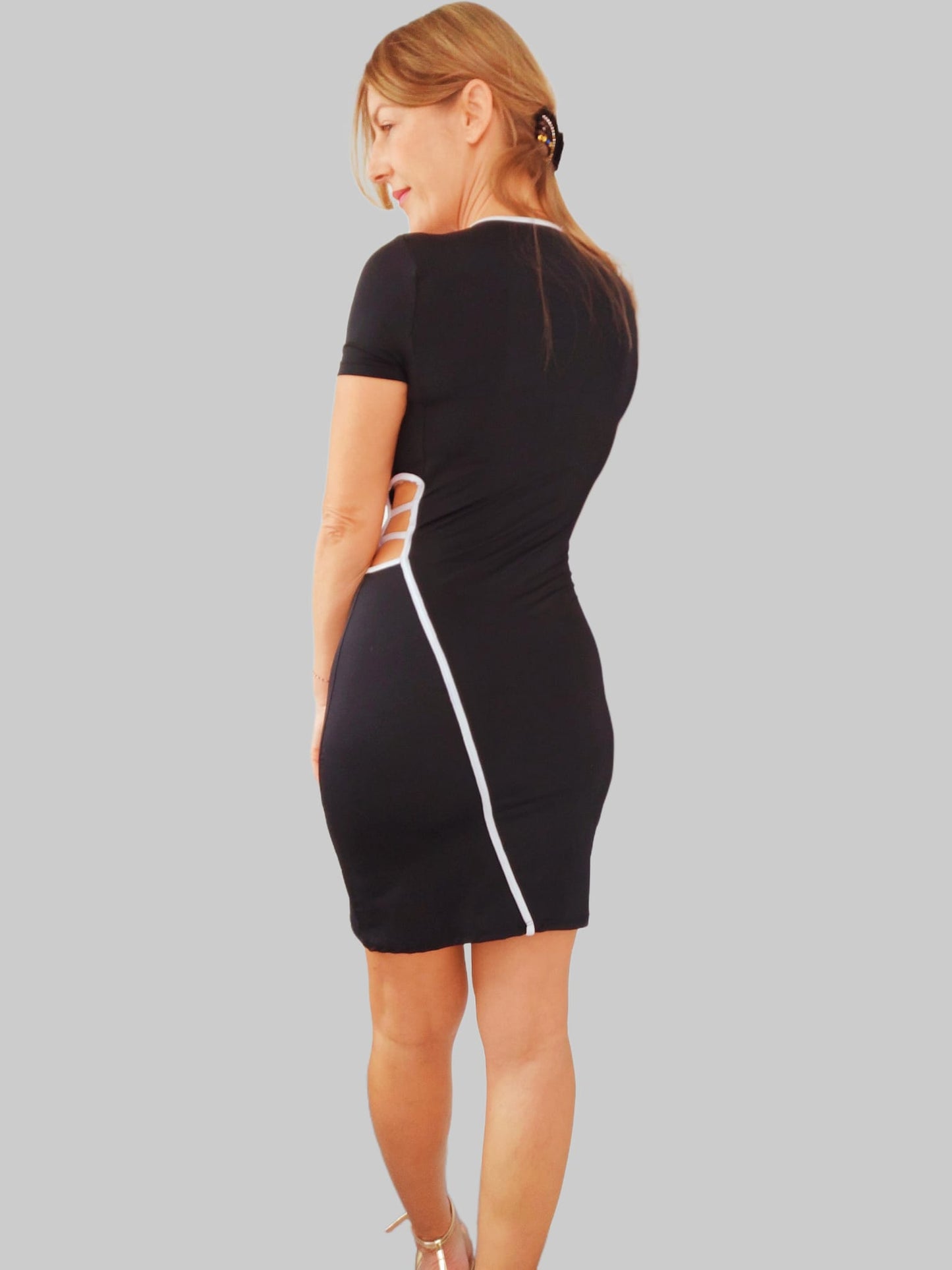 Vestido deportivo de licra negro