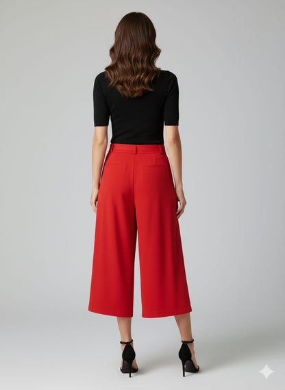 Pantalón rojo de gasa