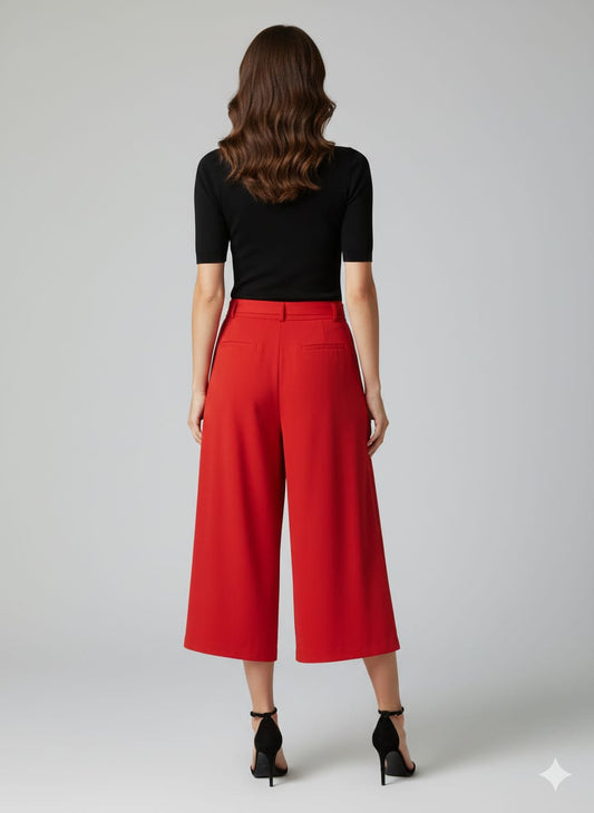 Pantalón rojo de gasa