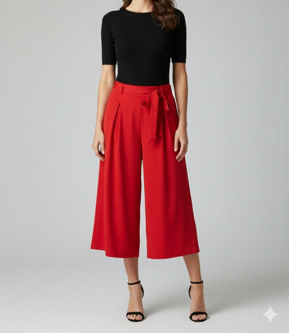 Pantalón rojo de gasa