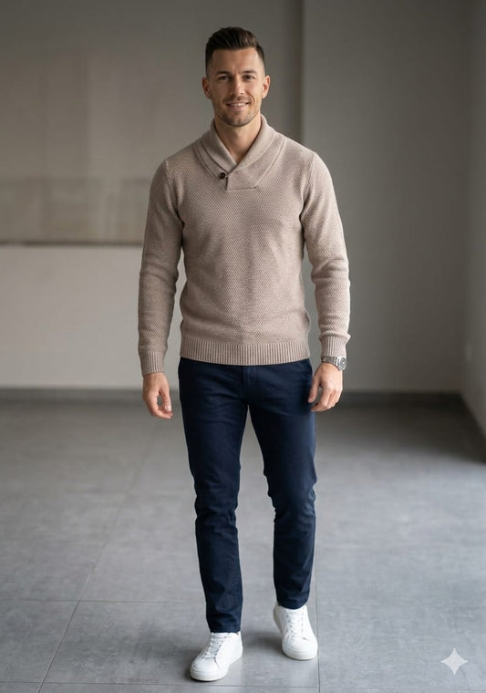 (con etiqueta) Jersey de punto talla M