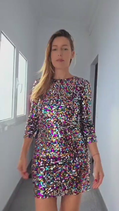 Vestido ajustado de lentejuelas